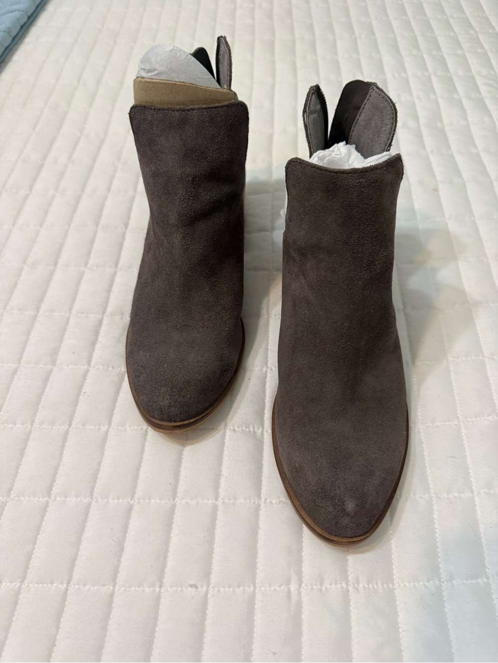 Steve Madden Dark Brown Suede Ankle Booties